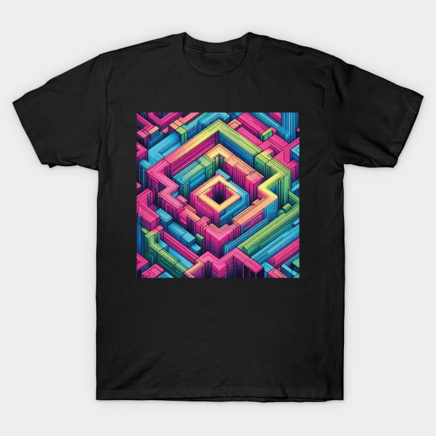 Abstract Geometric Pattern T-Shirt by SARKAR3.0